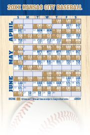 Magnetic Business Card Real Estate Baseball Schedules  |Realtor Tools